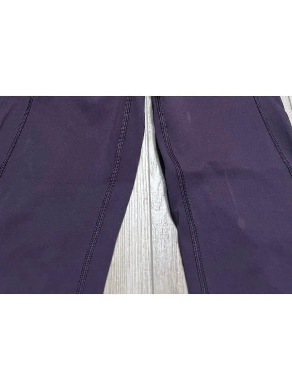Lululemon In Movement Purple Everlux Cropped Leggings - Women Size 6 *Stained